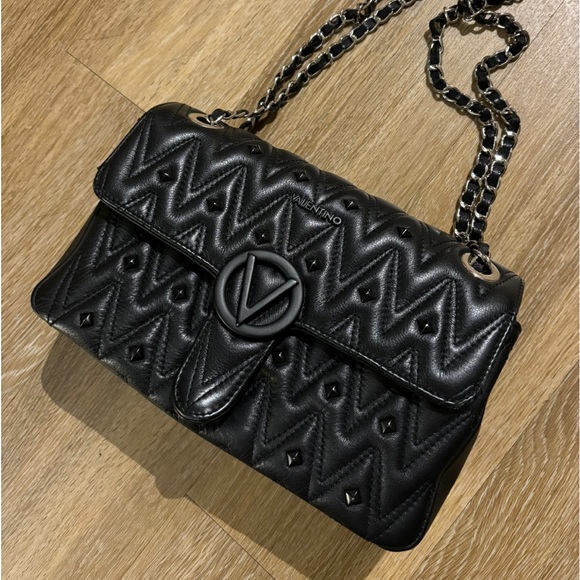 Valentino Poisson Diamond Quilted Leather Crossbody Bag - Picture 1 of 3